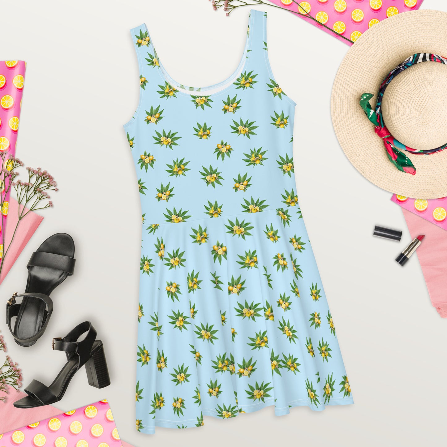 Citrus CannaBurst Skater Dress