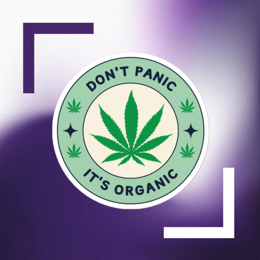 Don't Panic It's Organic Bubble-free stickers