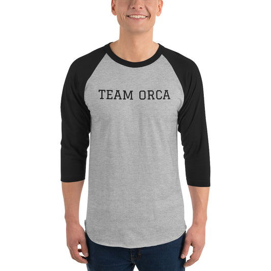 Team Orca 3/4 sleeve raglan shirt