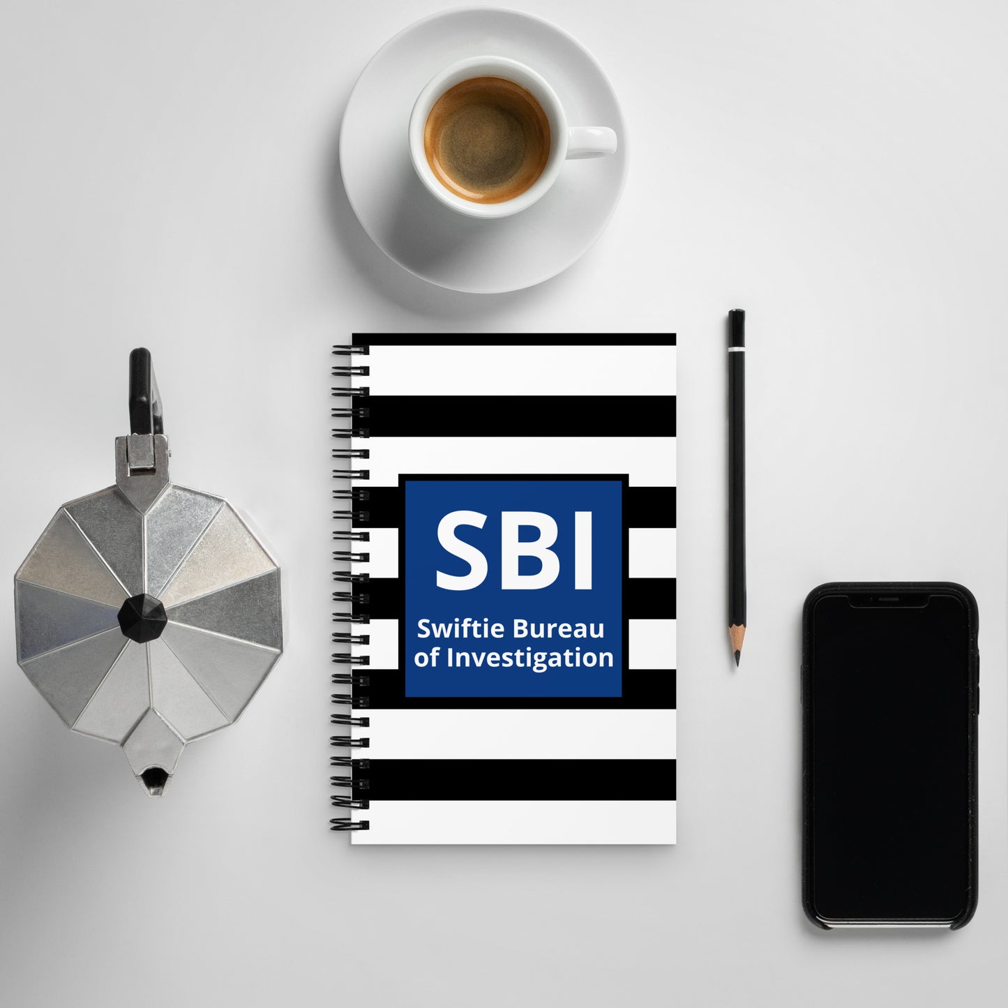 SBI Swiftie Bureau of Investigation Spiral notebook