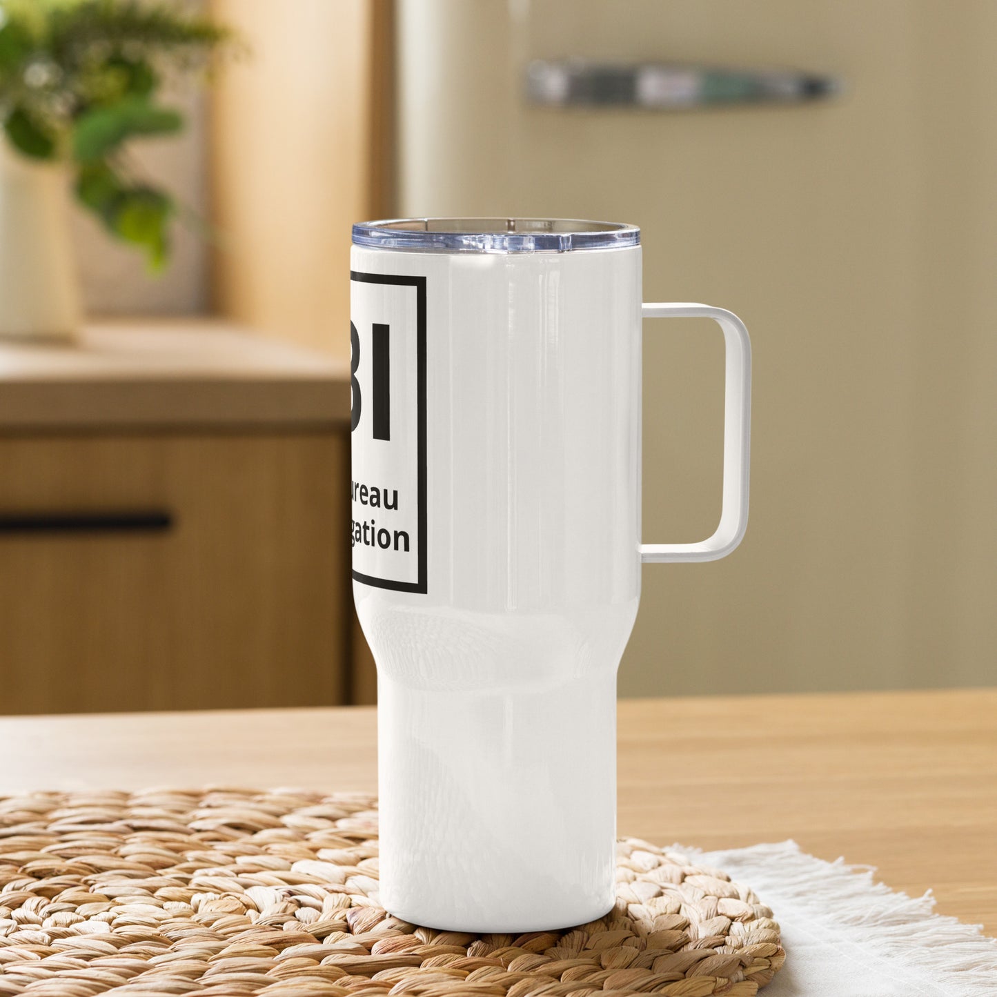 SBI Swiftie Bureau of Investigation Travel mug with a handle