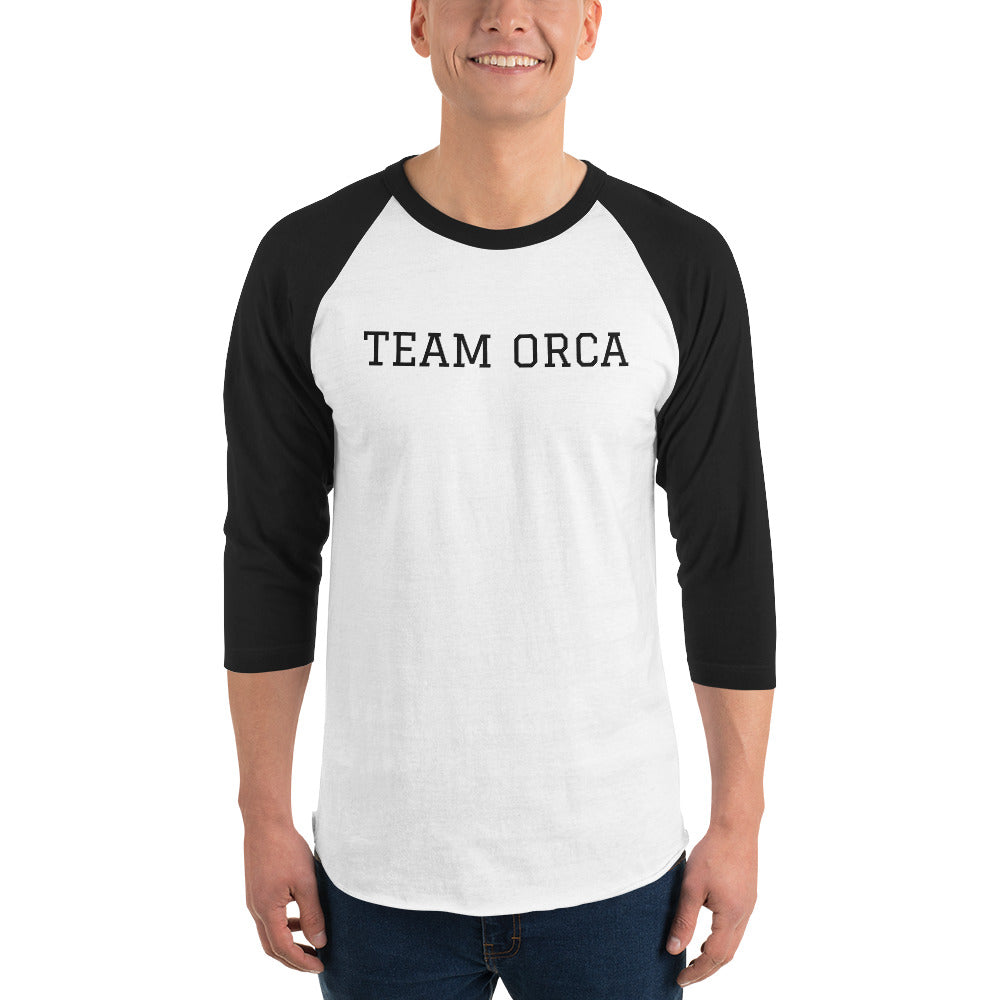 Team Orca 3/4 sleeve raglan shirt