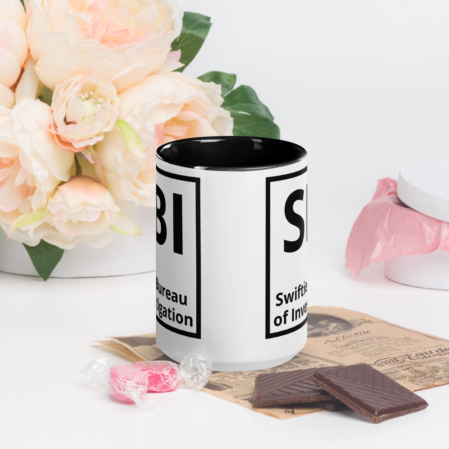 SBI Swiftie Bureau of Investigation Mug with Color Inside