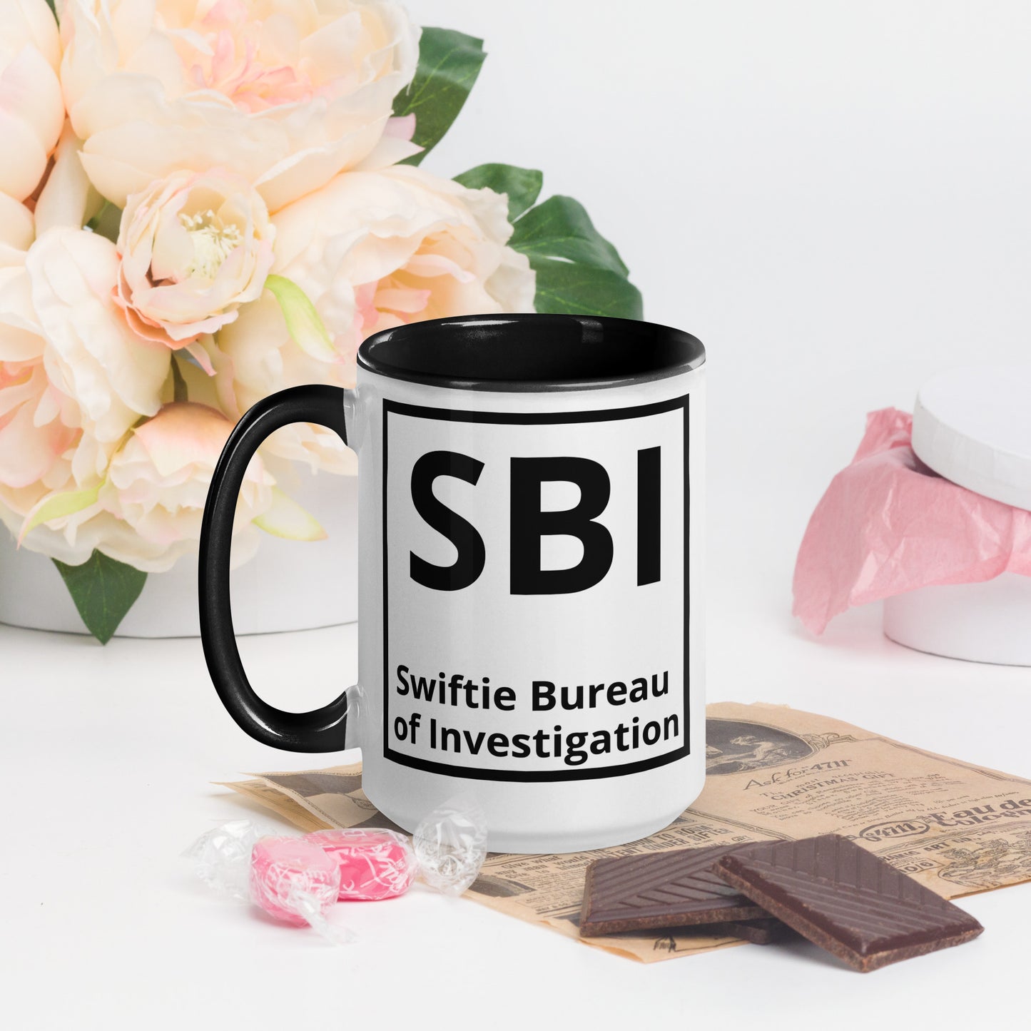 SBI Swiftie Bureau of Investigation Mug with Color Inside