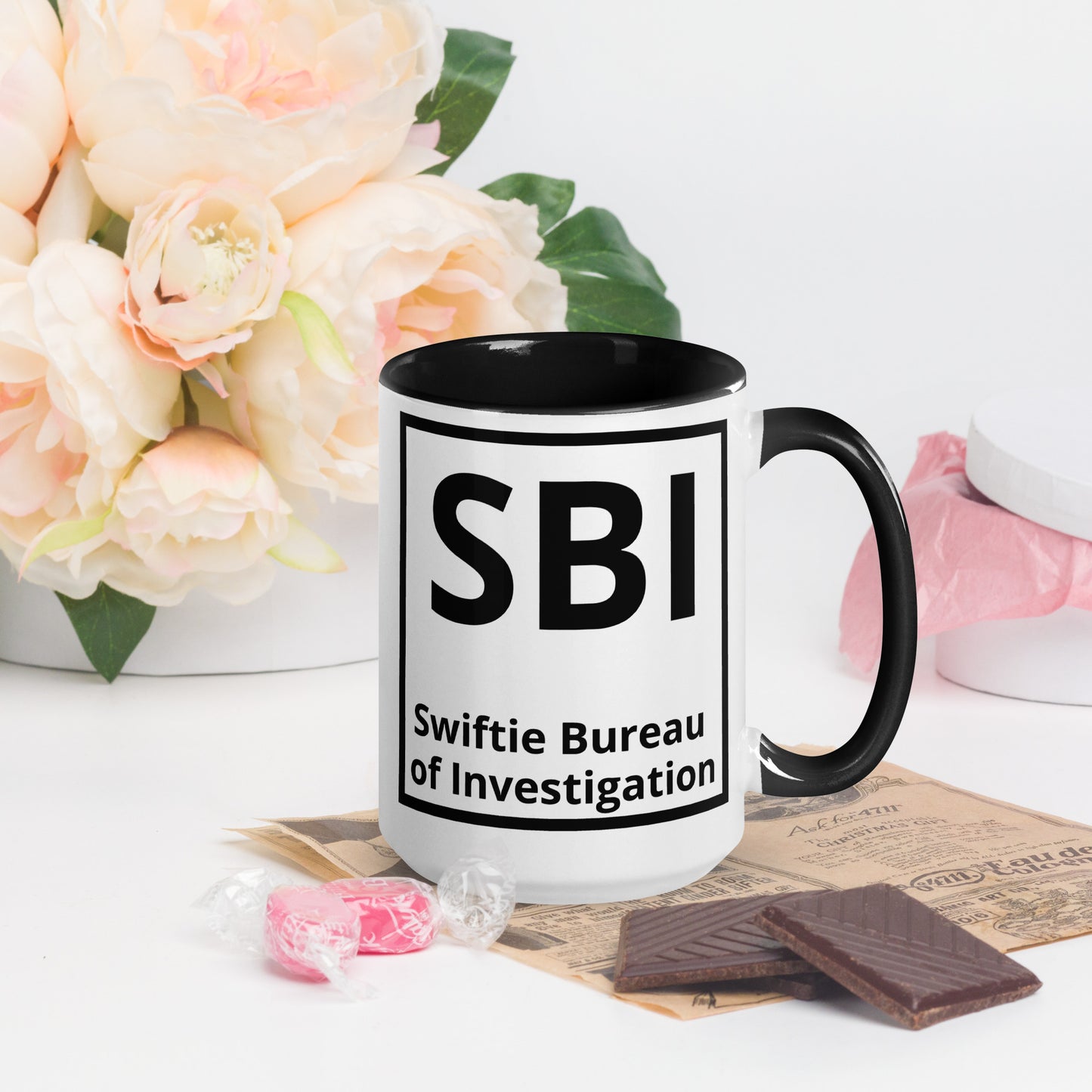 SBI Swiftie Bureau of Investigation Mug with Color Inside