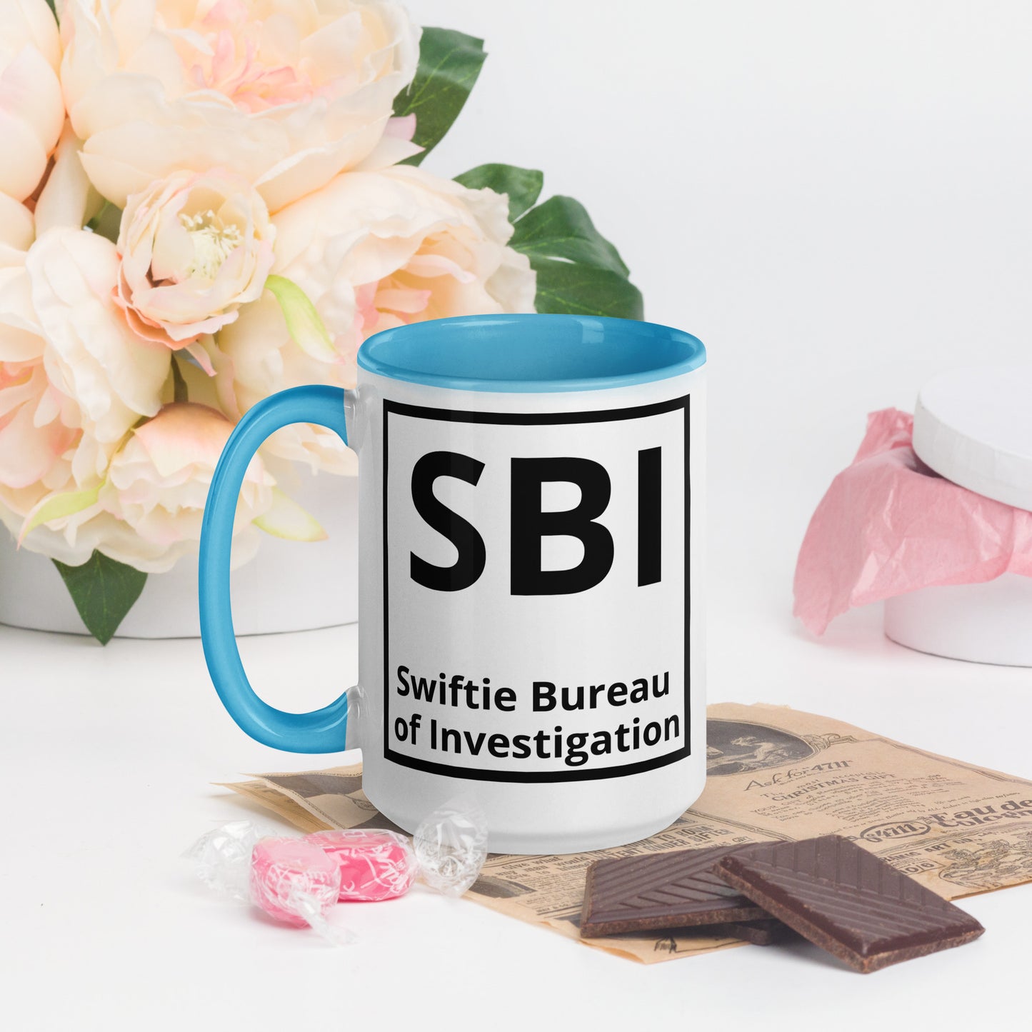SBI Swiftie Bureau of Investigation Mug with Color Inside