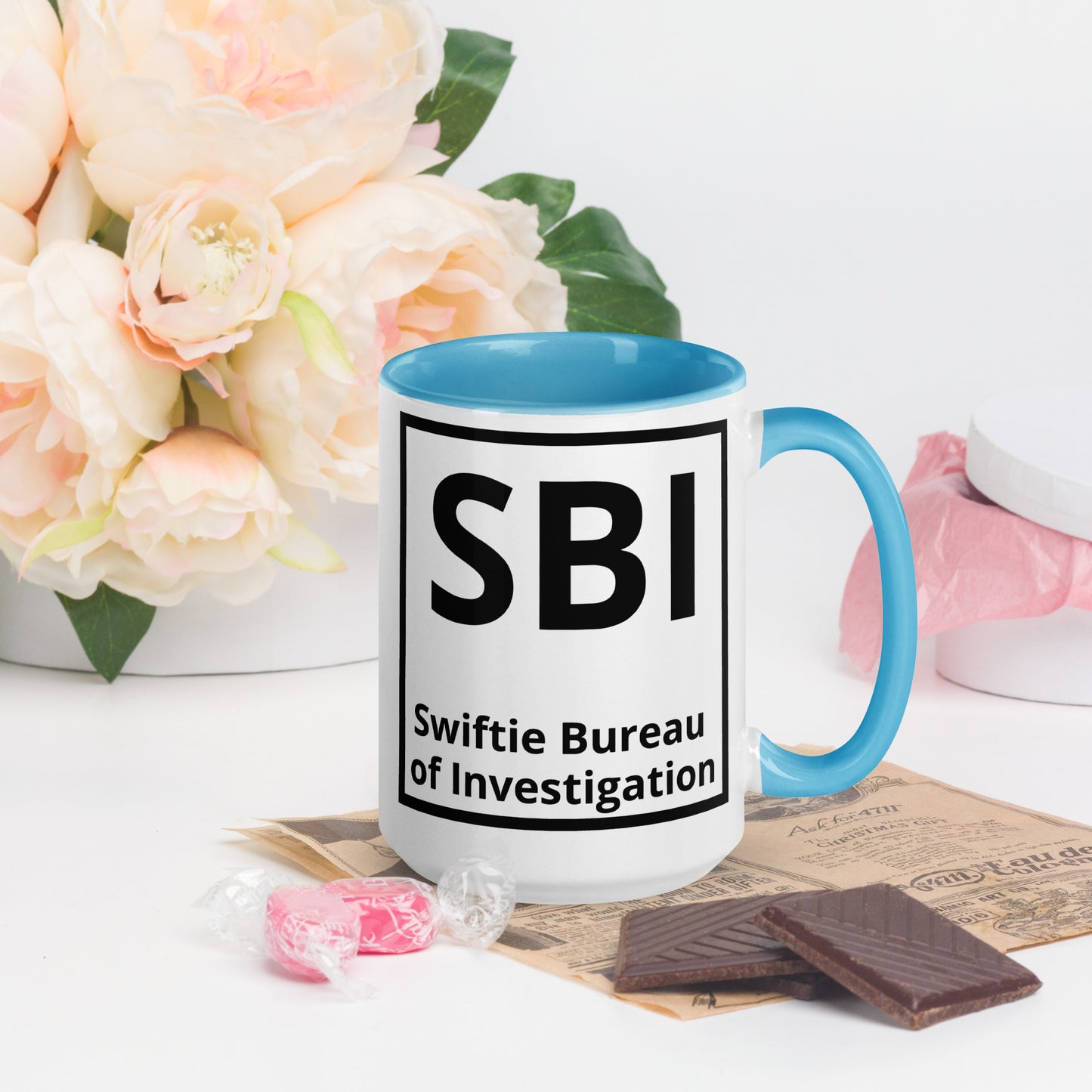 SBI Swiftie Bureau of Investigation Mug with Color Inside