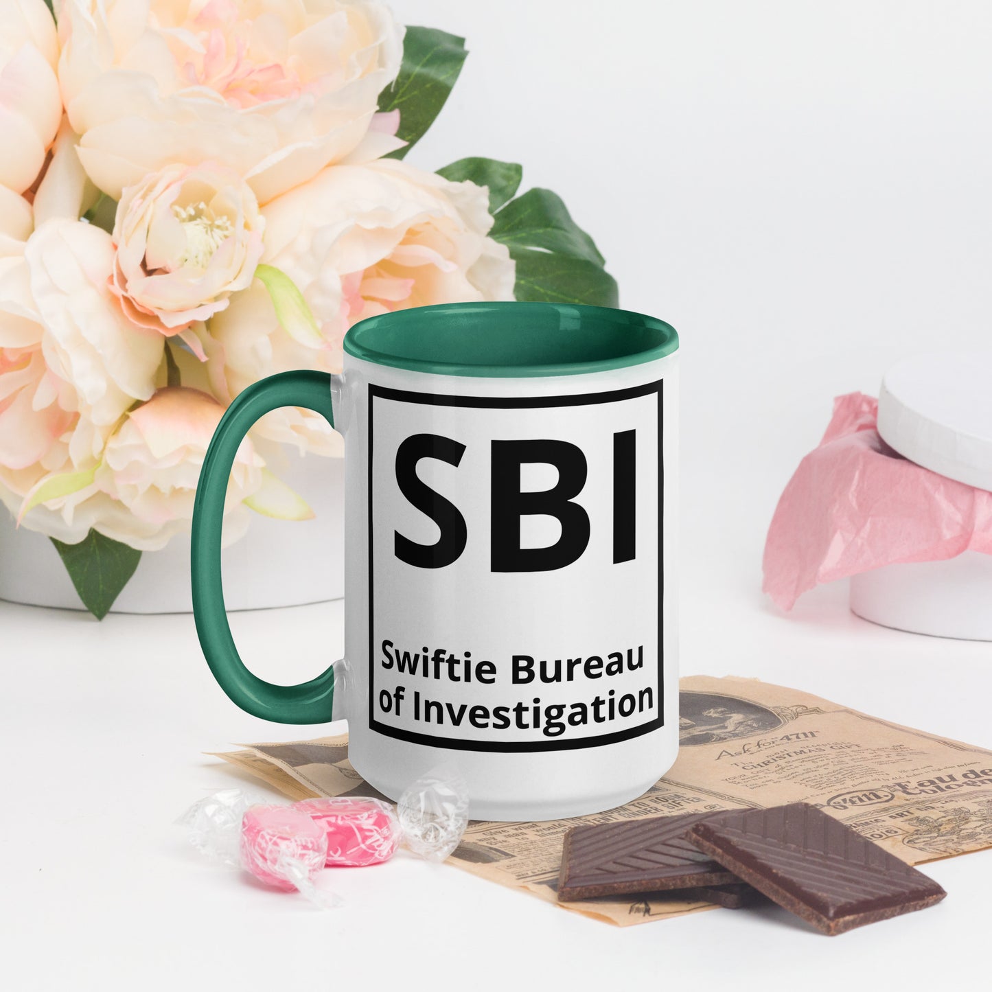 SBI Swiftie Bureau of Investigation Mug with Color Inside