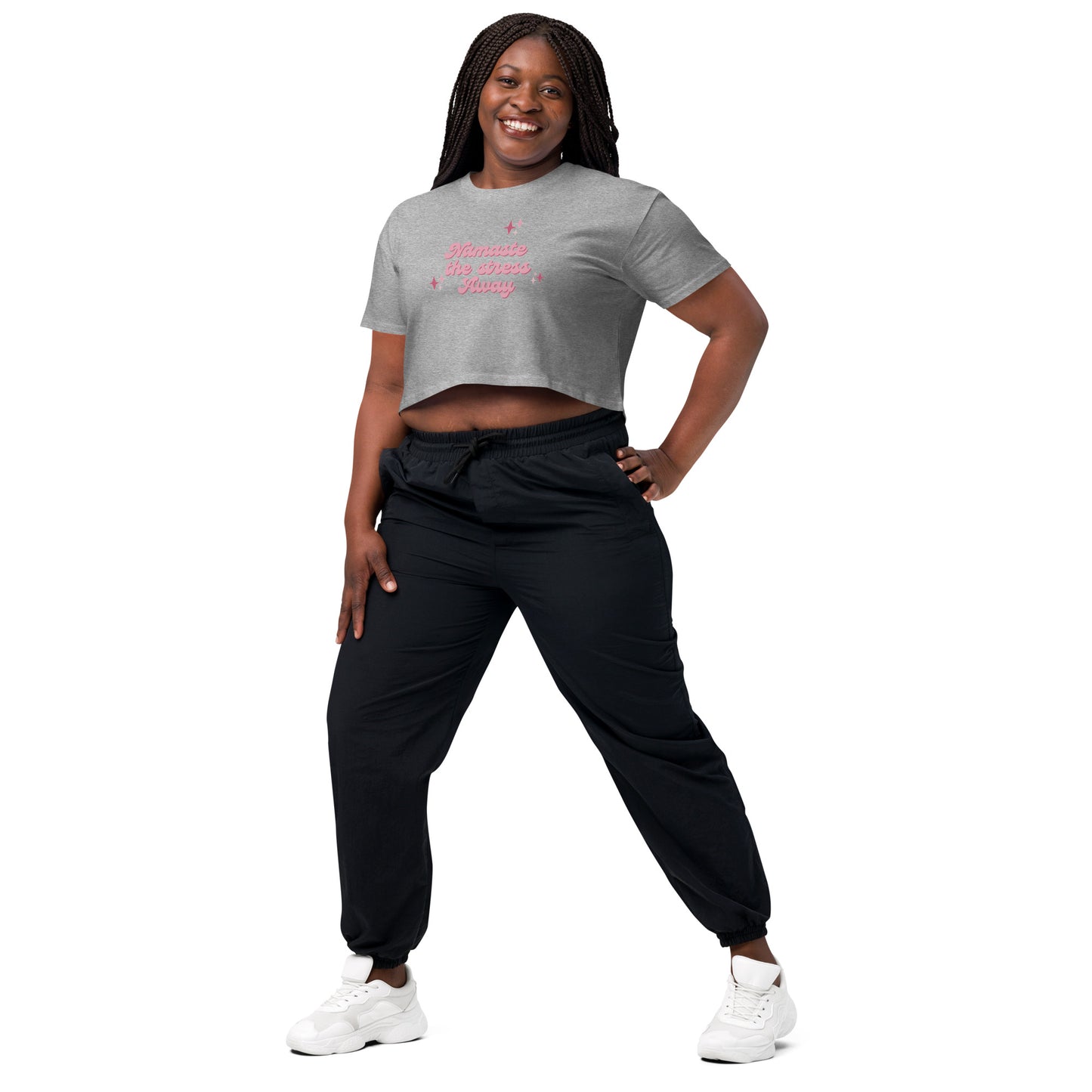 Namaste The Stess Away Women’s crop top