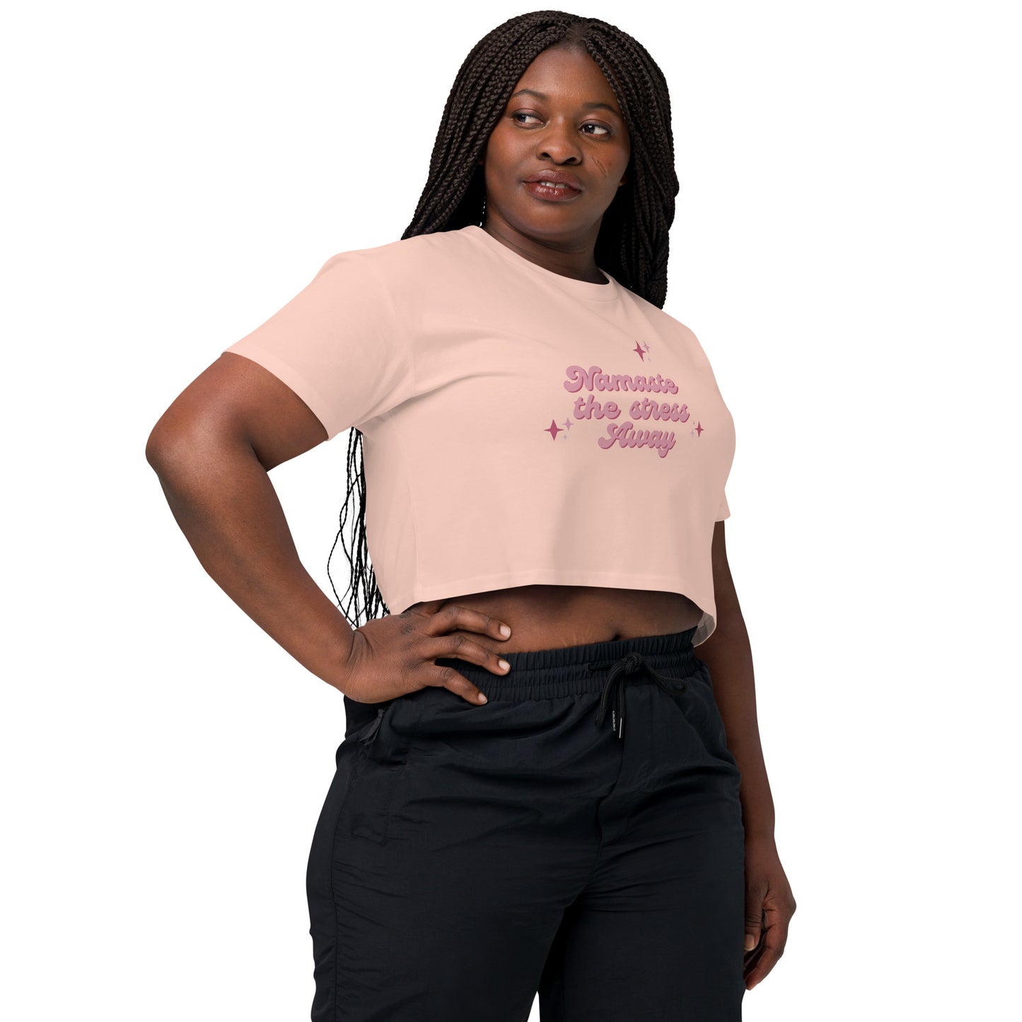 Namaste The Stess Away Women’s crop top