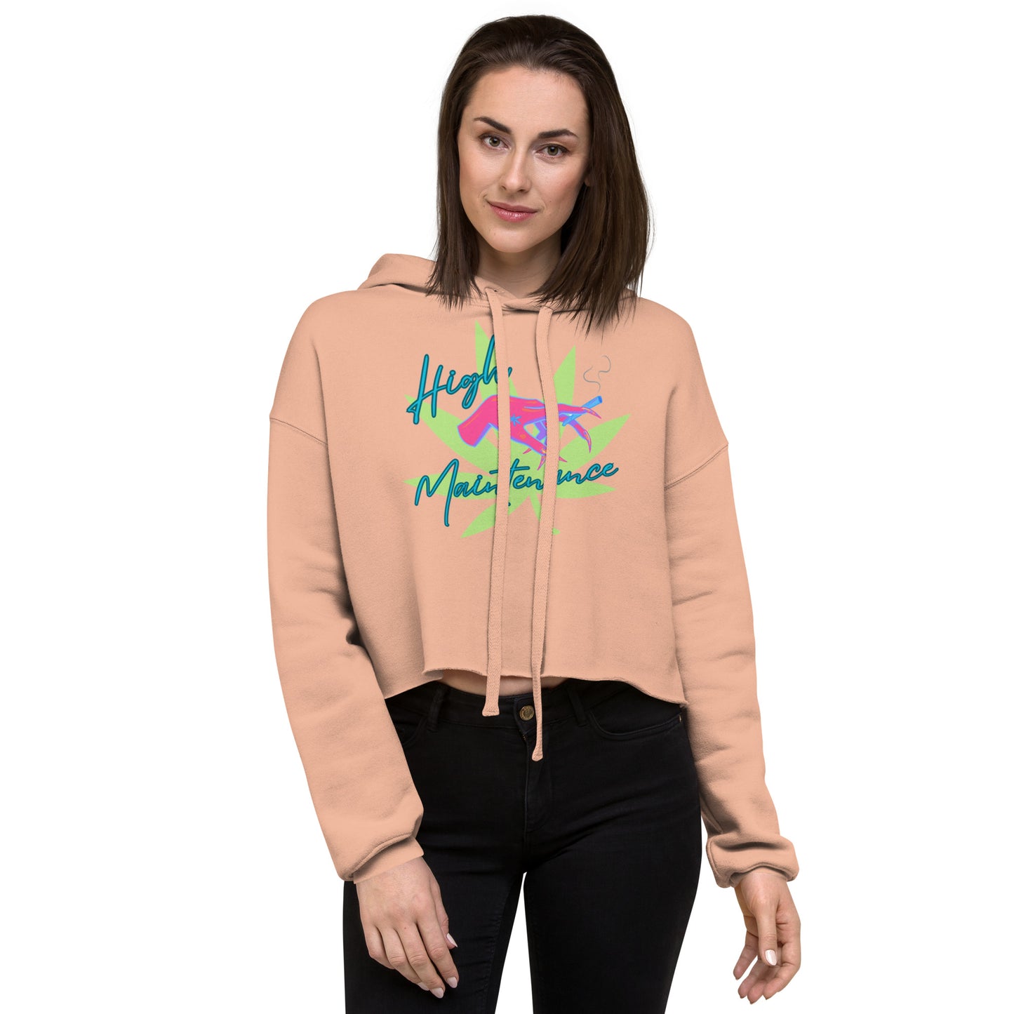 High Maintenance Crop Hoodie