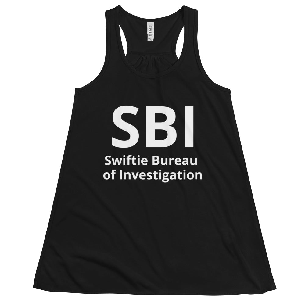SBI Swiftie Bureau of Investigation Women's Flowy Racerback Tank