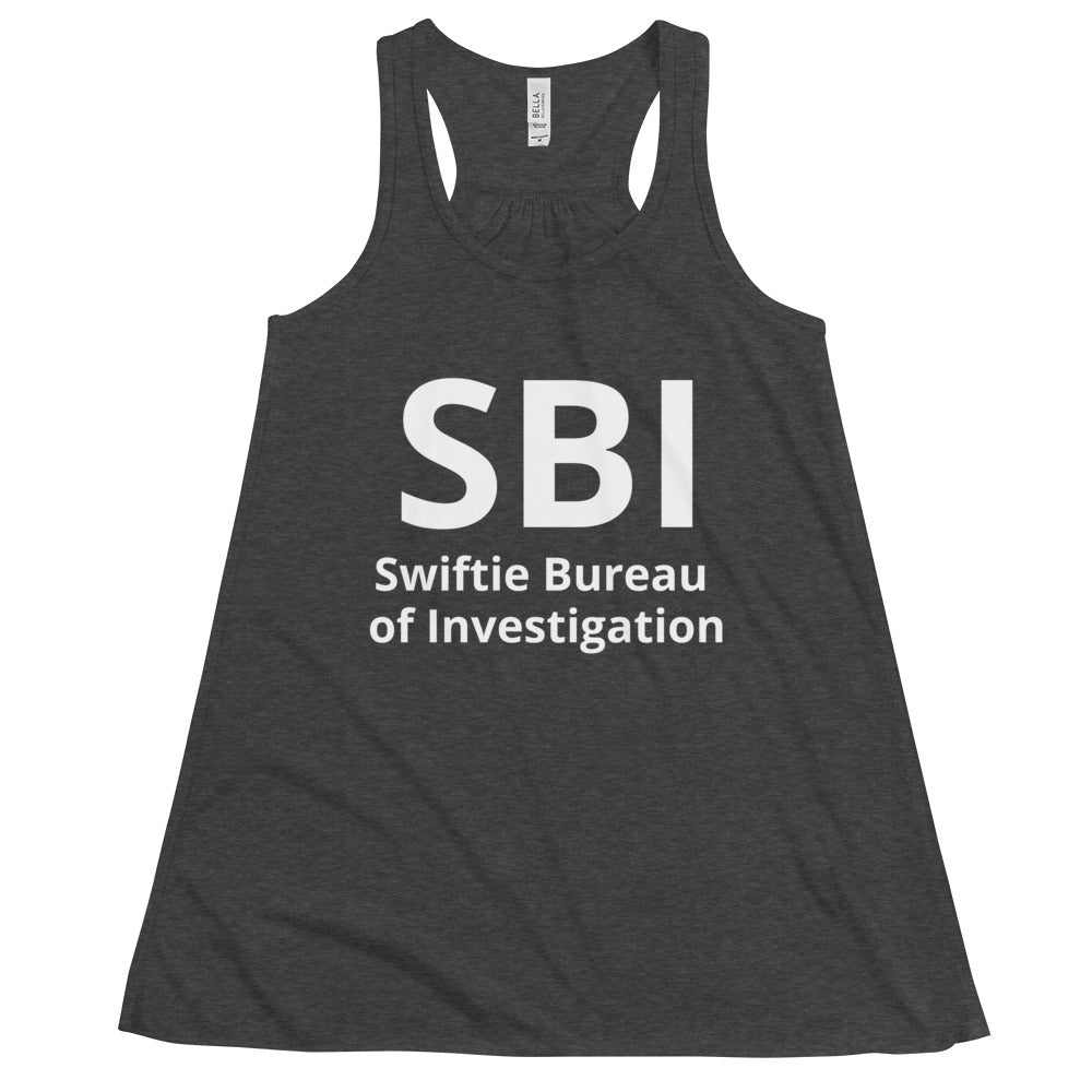 SBI Swiftie Bureau of Investigation Women's Flowy Racerback Tank