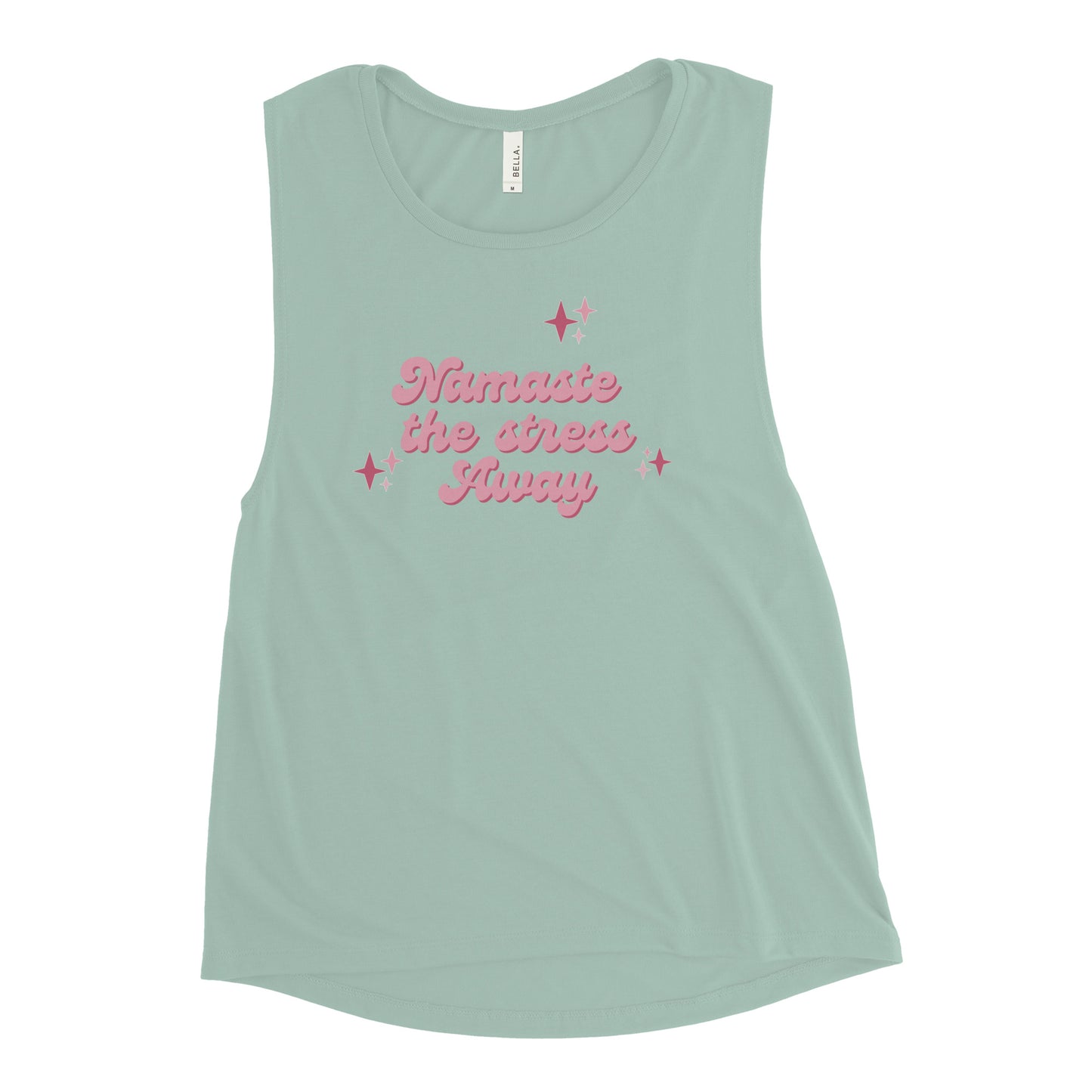 Namaste the Stress Away Ladies’ Muscle Tank