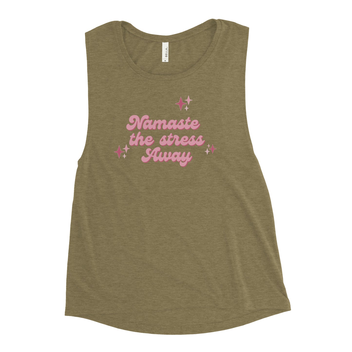 Namaste the Stress Away Ladies’ Muscle Tank