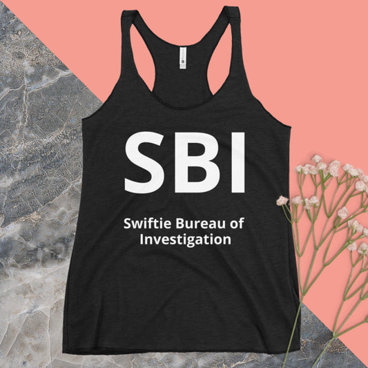 SBI Swiftie Bureau of Investigation Women's Racerback Tank